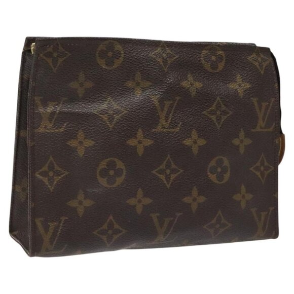 LOUIS VUITTON Monogram Poche Toilette 19 Pouch M47544 LV Auth 106751 - Picture 1 of 16